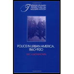 Police in Urban America, 1860 1920