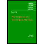 Lessing Philosophical and Theological Writ.