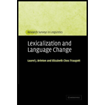 Lexicalization and Language Change