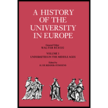 History of the University in Europe, Volume 1