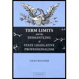 Term Limits and Dismantling of State Legislative Professionalism