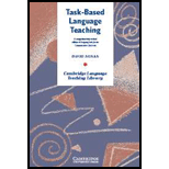 Task Based Language Teaching