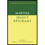 Martial  Selected Epigrams