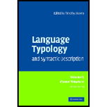 Language Typology and Syntactic Description, Volume 2