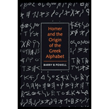 Homer and Origin of the Greek Alphabet