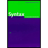 Syntax : A Minimalist Introduction by Andrew Radford - ISBN 9780521589147