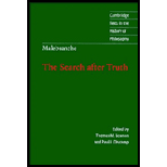 Malebranche  The Search after Truth