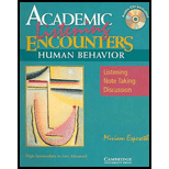 Academic Listening Encounters  Human Behavior Students Book   With CD