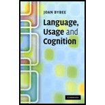 Language, Usage and Cognition