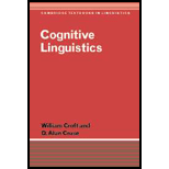 Cognitive Linguistics