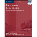 International Legal English   With 3 CDs