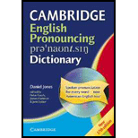 Cambridge English Pronouncing Dictionary   With CD