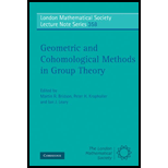 Geometric and Cohomological Methods in Group Theory