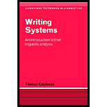 Writing Systems  An Introduction to Their Linguistic Analysis