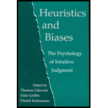 Heuristics and Biases  The Psychology of Intuitive Judgment