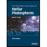 Observation and Analysis of Stellar Photospheres