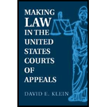 Making Law in U. S. Courts of Appeals by David E. Klein - ISBN 9780521891455