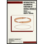Intro. to Holomorphic Functions Several