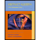 Abstract Algebra  A First Undergraduate Course