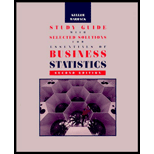 Essentials of Business Statistics   Study Guide