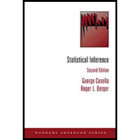 Statistical Inference 2ND 02 Edition, by George Casella and Roger L Berger - ISBN 9780534243128