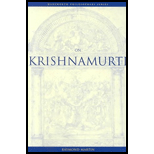 On Krishnamurti