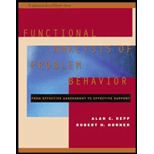 Functional Analysis of Problem Behavior