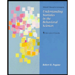 Understanding Statistics in the Behavioral Sciences (MINITAB Manual) -  Robert R. Pagano, Paperback