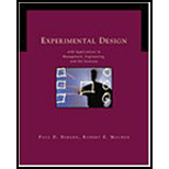 Experimental Design  With Applications in Management, Engineering and the Sciences