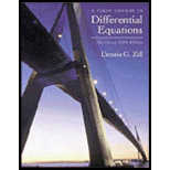 First Course in Differential Equations  Classic   Text Only