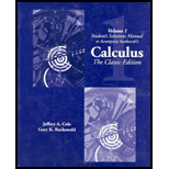 Calculus : Classic Edition Volume 1 - Student Solution Manual 91 ...