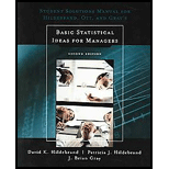 Basic Statistical Ideas for Managers   Student Solutions Manual