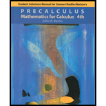 Precalculus : Mathematics For Calculus (Student Solutions Manual) 4th ...