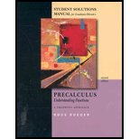 Precalculus (Student Solutions Manual)