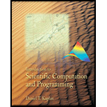 Introduction to Scientific Computation and Programming