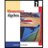 Elementary Algebra   Text Only