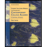 Contemporary College Algebra   Student Solutions Manual