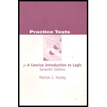 Concise Introductio to Logic   Practice Tests