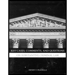 Key Cases, Comments, and Questions on Substantive Criminal Law