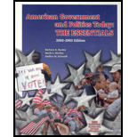 American Government and Politics Today : The Essentials, 2002-2003 - Text Only - Barbara A. Bardes, Mack C. Shelley and Steffen W. Schmidt