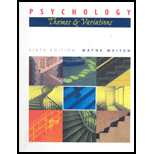 Psychology : Themes and Variations - Text Only 6th edition ...