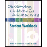 Student Workbook  Observing Children and Adolescents / With 4 CDs Workbook