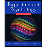 Experimental Psychology (ISBN10 0534634419; ISBN13 9780534634414)