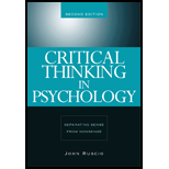 Critical Thinking In Psychology  Separating Sense from Nonsense