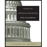 Guide to Criminal Procedure for California