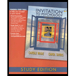 Invitation to Psychology, Study Edition (Custom Package)