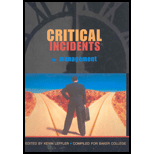 Critical Incidents in Management