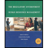 Regulatory Environment of Human Resource Management (Custom)