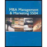 MBA Management and Marketing 5504 (Custom)