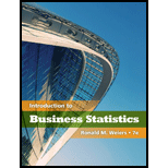 Introduction To Business Statistics   With Access 7TH 11 Edition, by Ronald M Weiers - ISBN 9780538452199